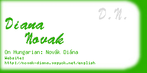 diana novak business card